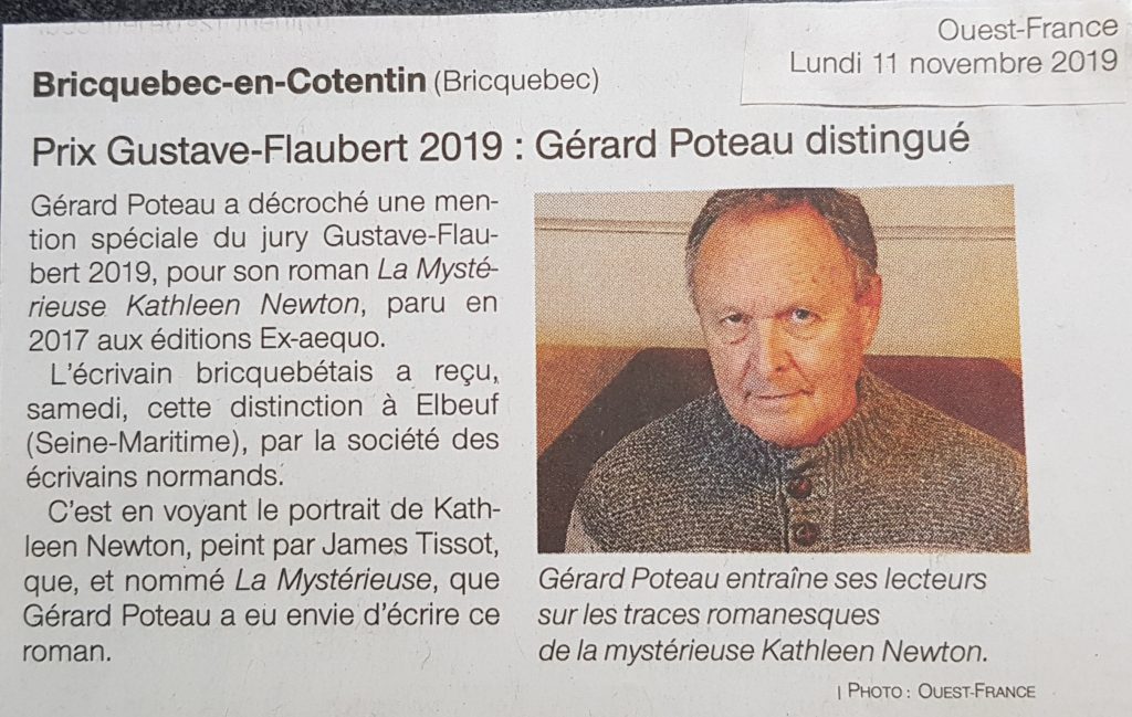 article de presse Gérard Poteau Ouest France Kathleen Newton